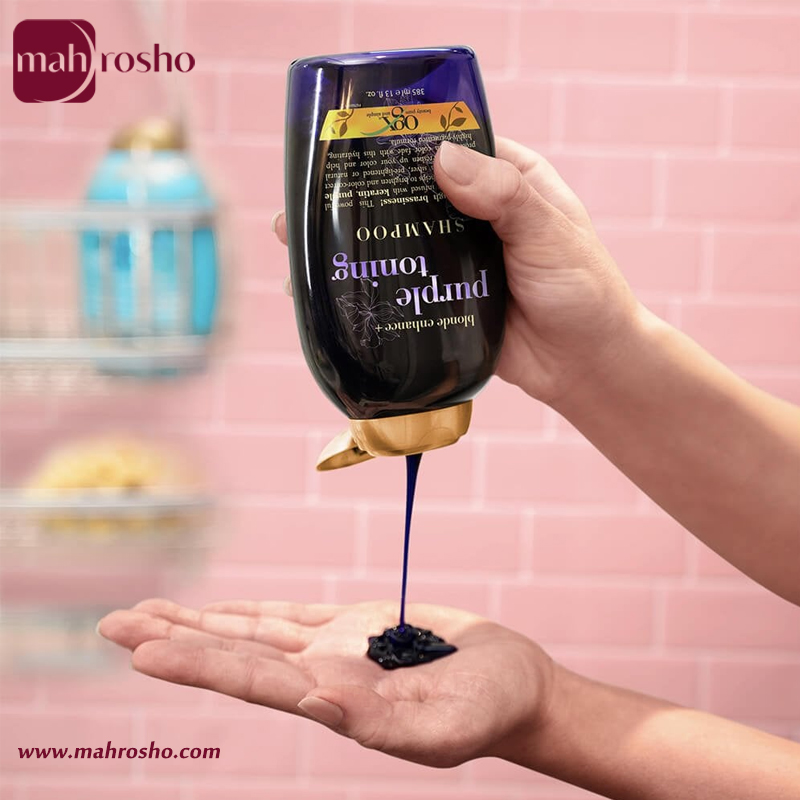 شامپو ضد زردی او جی ایکس بدون سولفات حجم 385 میلی لیتر