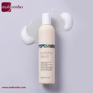 شامپو لایه بردار موهای چرب و شوره دار میلک شیک مدل Purifying blend بدون سولفات حجم 300 میلی لیتر