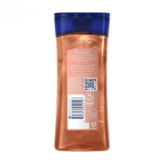 ژل روغن بدن شاین دار وازلین مدل Sunlit Glow با رایحه وانیل کاکائو حجم 200 میلی لیتر