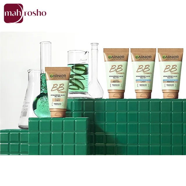 بی بی کرم گارنیر مدل Hyaluronic Aloe مناسب انواع پوست حجم 50 میلی لیتر