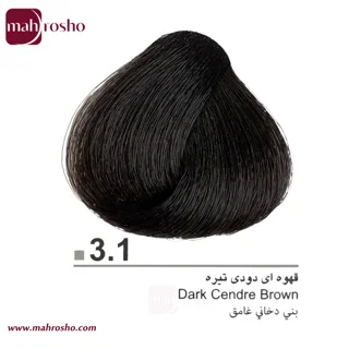 رنگ مو دوماسی گروه دودی رنگ قهوه ای دودی تیره شماره 3.1 حجم 120 میلی لیتر