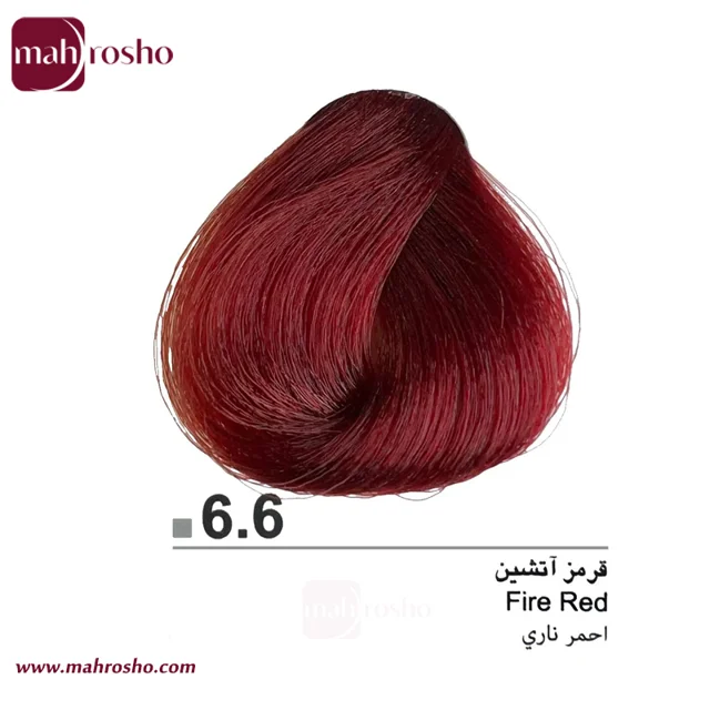 رنگ مو دوماسی گروه قرمز رنگ قرمز آتشین شماره 6.6 حجم 120 میلی لیتر