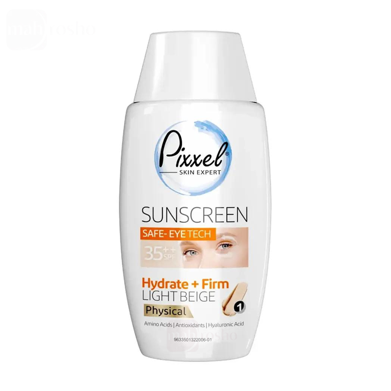 کرم ضد آفتاب فیزیکی دور چشم پیکسل بدون رنگ با SPF 35
