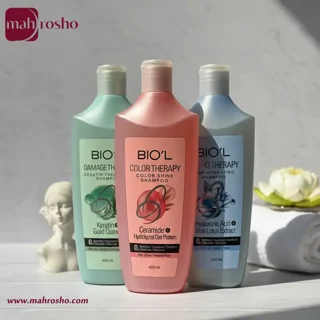نرم کننده مو سر دمیج تراپی بیول حاوی کراتین هیدرولیز شده و روغن دانه کینوا مناسب موهای خشک و شکننده