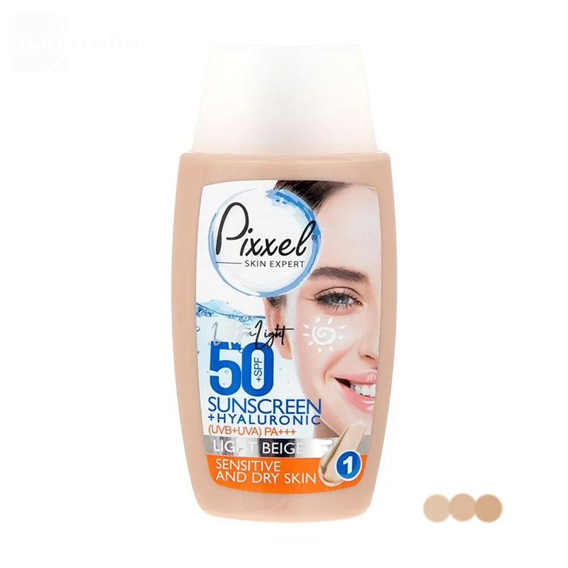 ضد آفتاب رنگی پیکسل با SPF 50 مناسب پوست خشک و حساس
