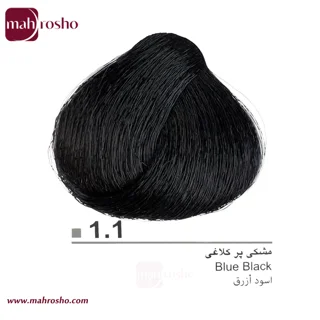 رنگ مو دوماسی گروه دودی رنگ مشکی پر کلاغی شماره 1.1 حجم 120 میلی لیتر