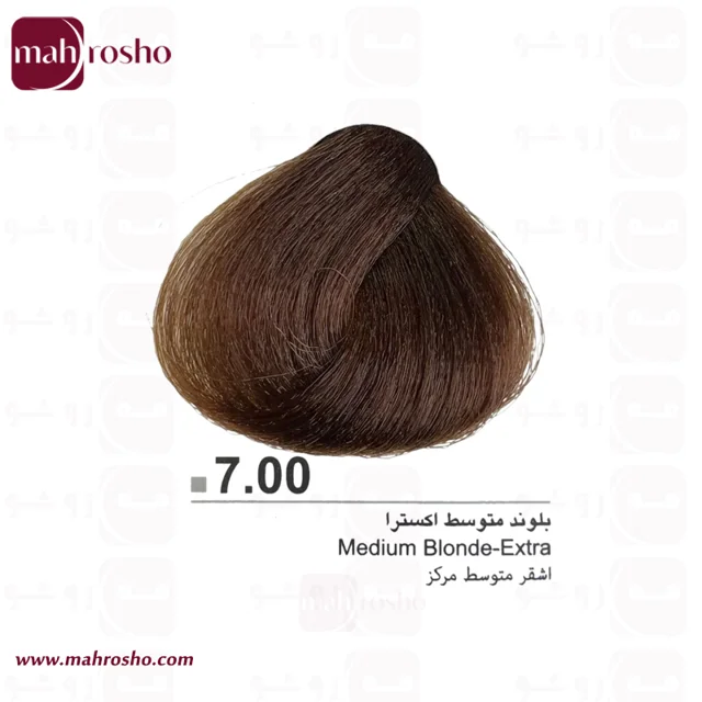 رنگ مو دوماسی گروه طبیعی اکسترا رنگ بلوند متوسط اکسترا شماره 7.00 حجم 120 میلی لیتر