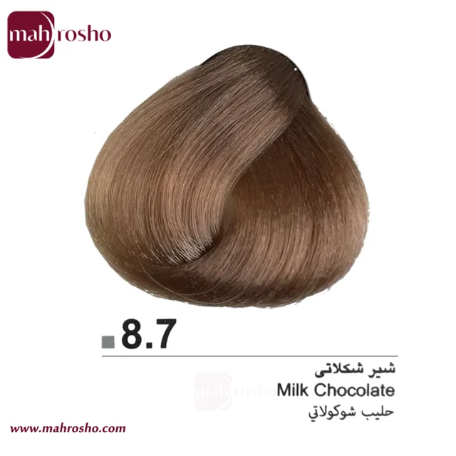 رنگ مو دوماسی گروه شکلاتی رنگ شیر شکلاتی شماره 8.7 حجم 120 میلی لیتر