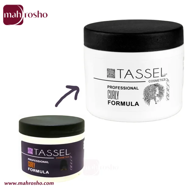 ماسک مو تاسلاین مناسب موهای فر و مجعد فاقد سولفات حجم 500 میلی لیتر