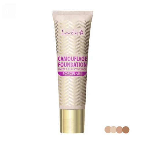 کرم پودر کاموفلاژ لاولی مدل مات و فول کاور حجم 25 گرم