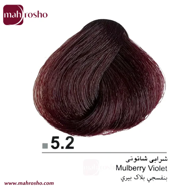 رنگ مو دوماسی گروه شرابی رنگ شرابی شاتوتی شماره 5.2 حجم 120 میلی لیتر