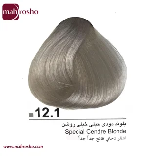 رنگ مو دوماسی گروه دودی رنگ بلوند دودی خیلی خیلی روشن شماره 12.1 حجم 120 میلی لیتر