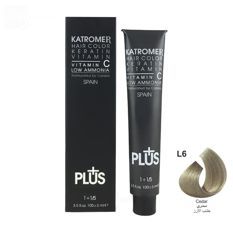 رنگ مو کاترومر گروه لوکس رنگ سدری شماره L6 حجم 100 میلی لیتر