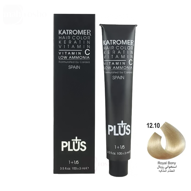 رنگ مو کاترومر گروه هایلایت رنگ استخوانی رویال شماره 12.10 حجم 100 میلی لیتر