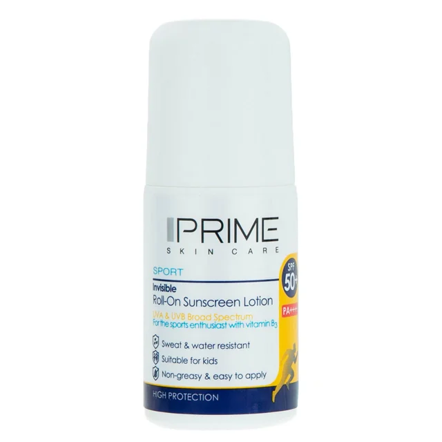 لوسیون ضدآفتاب رول آن +SPF50 پرایم