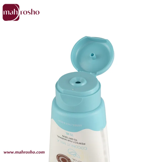 کرم تیوپی شیر مرطوب کننده دست و صورت کوکونات میلک بیول حاوی پروتئین شیر و روغن نارگیل حجم 70