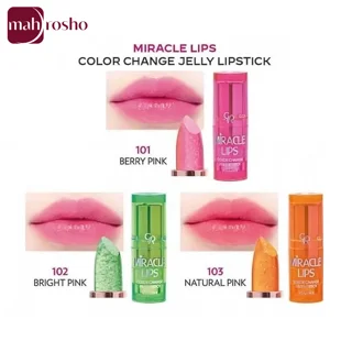رژلب ژله‌ای حرارتی گلدن رز مدل MIRACLE LIPS در 3 رنگ وزن 3.7 گرم