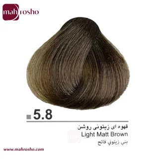 رنگ مو دوماسی گروه زیتونی رنگ قهوه ای زیتونی روشن شماره 5.8 حجم 120 میلی لیتر