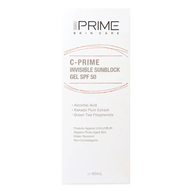 ژل ضد آفتاب پرایم مدل C-Prime حاوی ویتامین C با SPF50 حجم 40 میلی لیتر