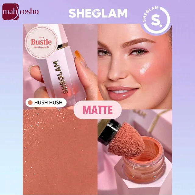 رژگونه مایع شیگلم مدل Color Bloom Liquid Blush رنگ  Hush Hush حجم 5.2 میلی لیتر