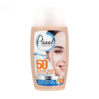 ضد آفتاب رنگی پیکسل با SPF50 مناسب پوست چرب و جوش دار حجم 50 میلی لیتر