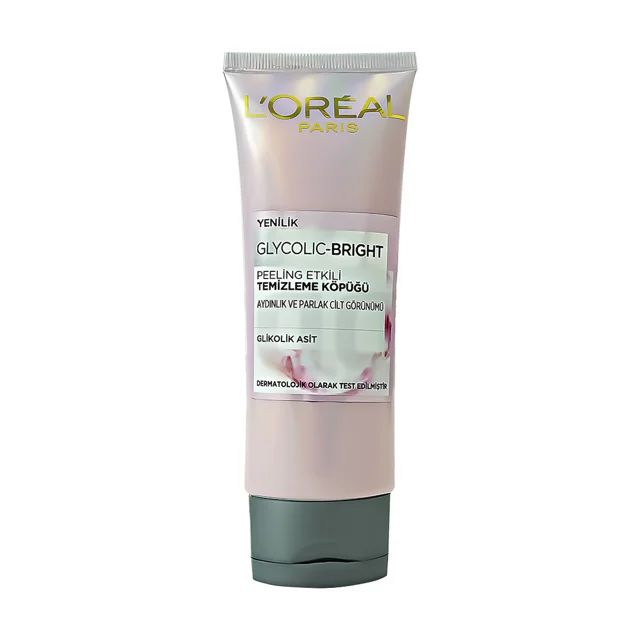 فوم شستشو، پاک کننده و لایه بردار لورال سری Glycolic Bright حاوی گلیکولیک اسید حجم 100 میلی لیتر