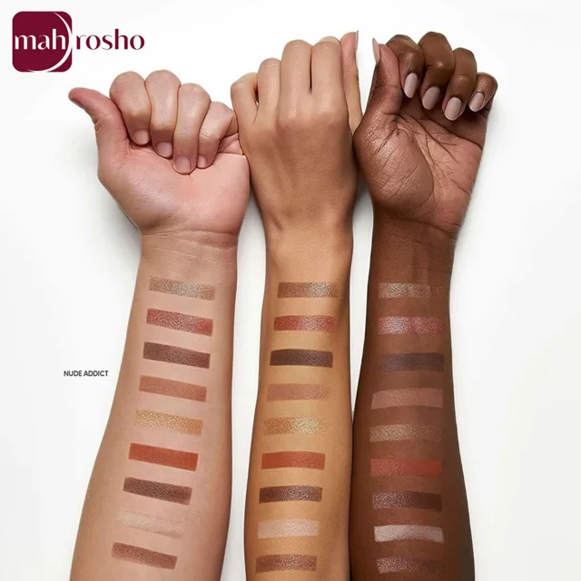 پالت سایه چشم میس بیوتی گلدن رز مدل Nude Addict وزن 11.7 گرم