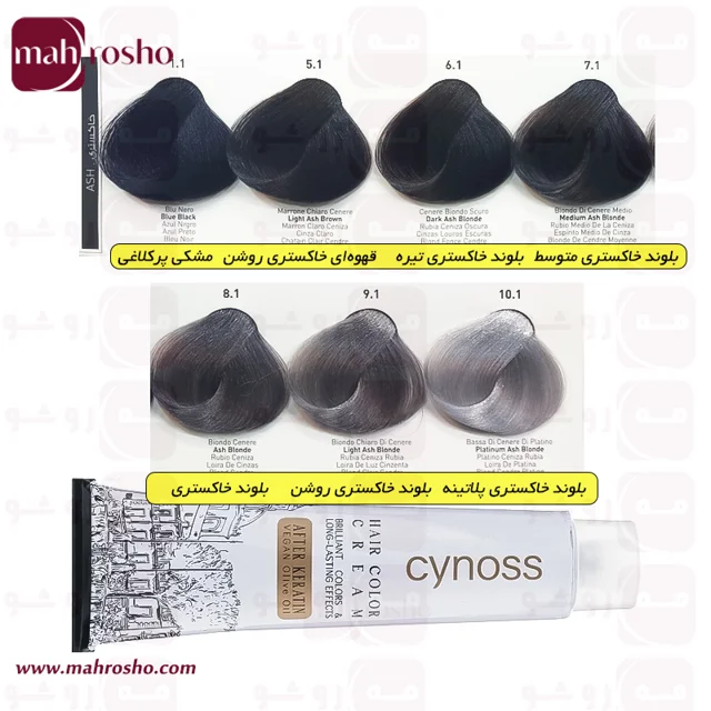 رنگ مو سینوس گروه خاکستری