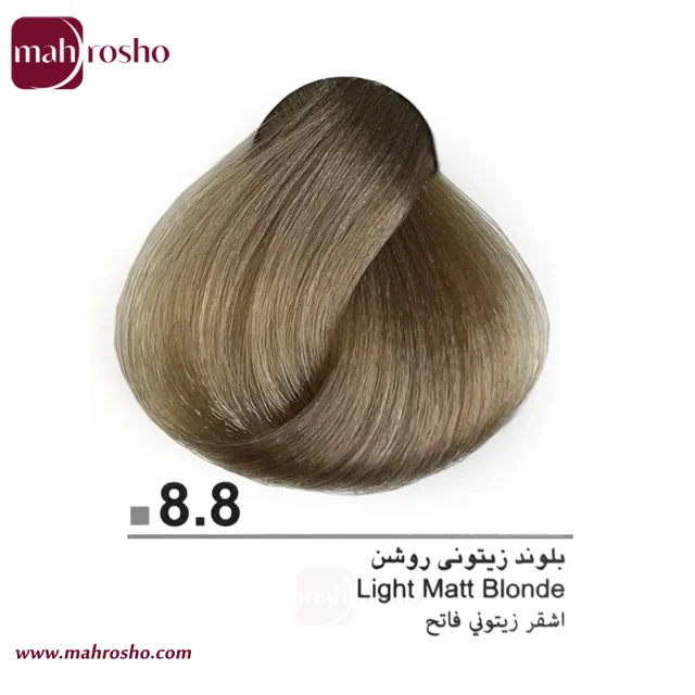 رنگ مو دوماسی گروه زیتونی رنگ بلوند زیتونی روشن شماره 8.8 حجم 120 میلی لیتر