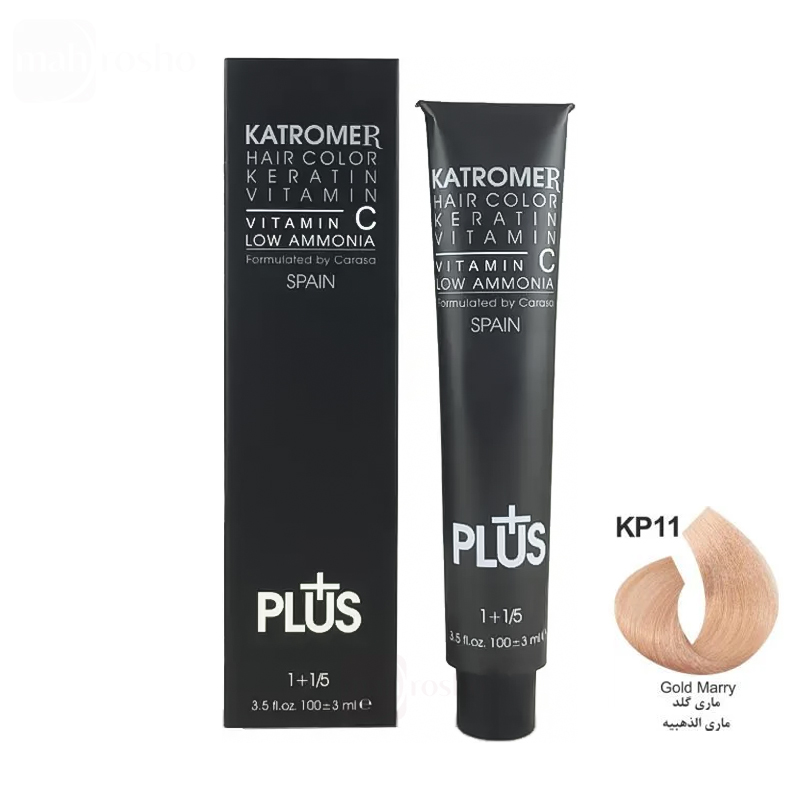 رنگ مو کاترومر گروه حرفه ای رنگ ماری گلد شماره KP11 حجم 100 میلی لیتر