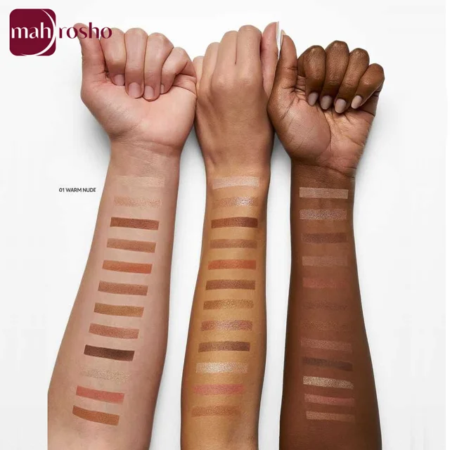 پالت چشم و صورت گلدن رز مدل CITY STYLE رنگ WARM NUDE شماره 01