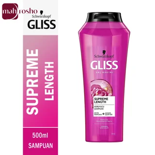 شامپو مو گلیس مدل Supreme Length مناسب موهای بلند و آسیب دیده حجم 500 میلی لیتر