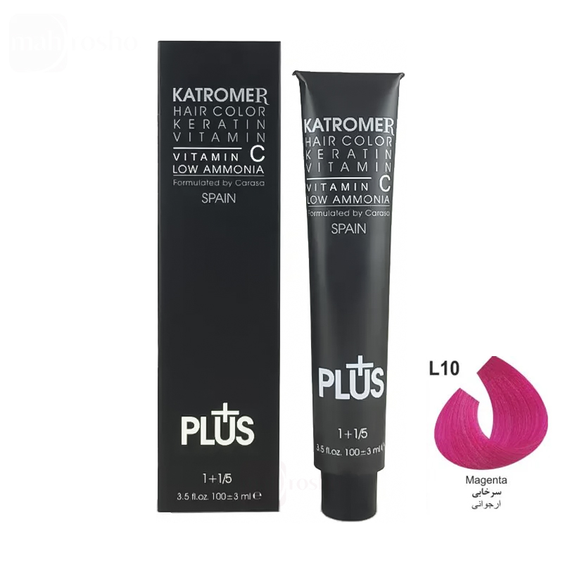 رنگ مو کاترومر گروه لوکس رنگ سرخابی شماره L10 حجم 100 میلی لیتر