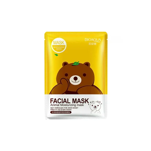 ماسک ورقه ای بایو آکوا مدل خرس وزن 30 گرم