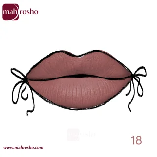 رژ لب مایع مات بادوام لاولی شماره 18