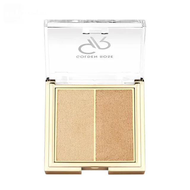 هایلایتر پودری دو رنگ گلدن رز مدل So Glow شماره 102 وزن 2x3.2 گرم