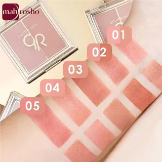 پالت رژگونه دو رنگ گلدن رز مدل ICONIC در 5 رنگ وزن 2x3 گرم