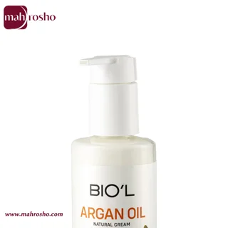 کرم مرطوب کننده پمپی دست و صورت آرگان و لاله عباسی بیول مناسب پوست خیلی خشک حجم 250 میلی لیتر