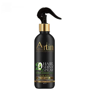 اسپری براق ، احیا و محافظت کننده رنگ موی سر آرتین مدل 20 کاره بدون آبکشی حجم 400 میلی لیتر