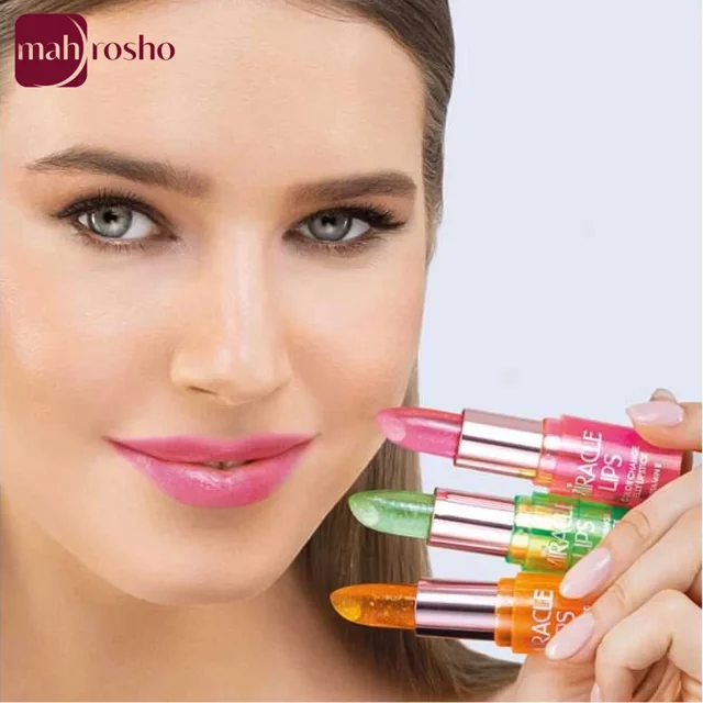 رژلب ژله‌ای حرارتی گلدن رز مدل MIRACLE LIPS در 3 رنگ وزن 3.7 گرم