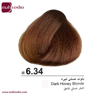 رنگ مو دوماسی گروه عسلی رنگ بلوند عسلی تیره شماره 6.34 حجم 120 میلی لیتر