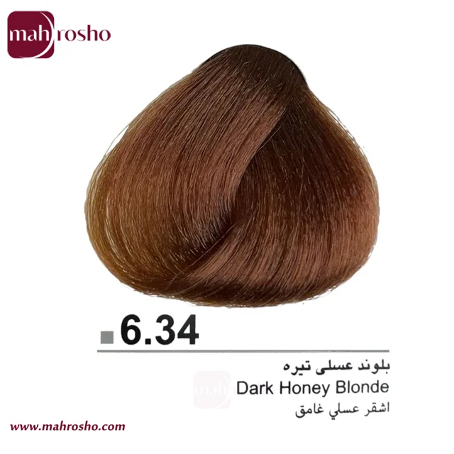 رنگ مو دوماسی گروه عسلی رنگ بلوند عسلی تیره شماره 6.34 حجم 120 میلی لیتر