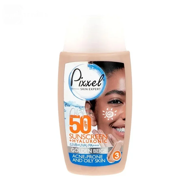 ضد آفتاب رنگی پیکسل با SPF50 مناسب پوست چرب و جوش دار حجم 50 میلی لیتر