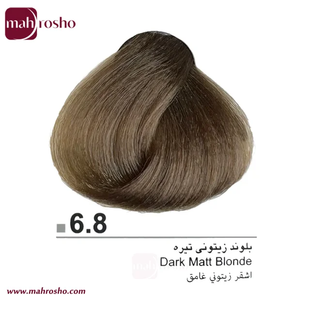 رنگ مو دوماسی گروه زیتونی رنگ بلوند زیتونی تیره شماره 6.8 حجم 120 میلی لیتر