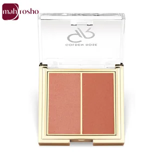 پالت رژگونه دو رنگ گلدن رز مدل ICONIC در 5 رنگ وزن 2x3 گرم